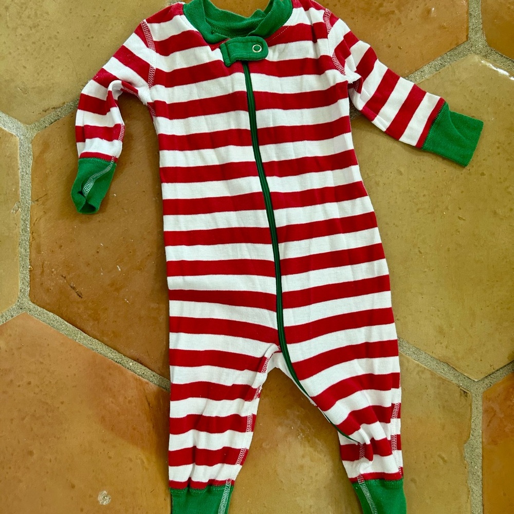 Hanna Andersson Classic Stripe Red & White - 3-6 month